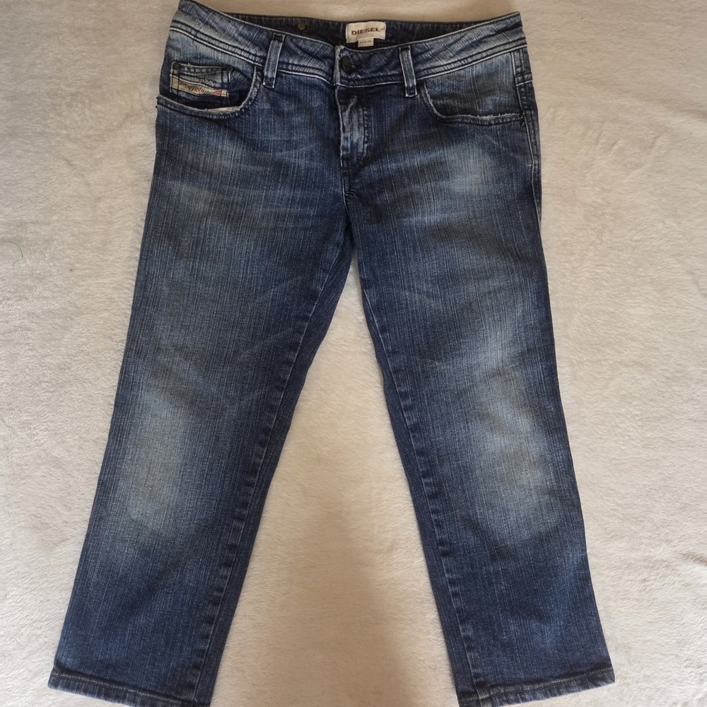 VTG Diesel Y2K Low Rise Summer Jean Sz 29 Capri Crop Jean Zipper